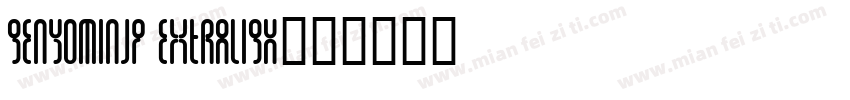 genyominjp extraligh字体转换